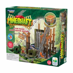 Techno Trax Mineshaft Roller Coaster Building Set - 150  Pieces