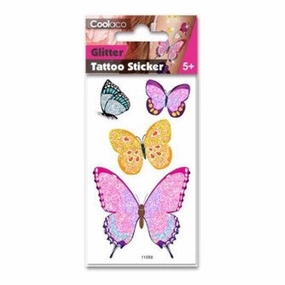 Temp Tattoos Glittery Butterflies