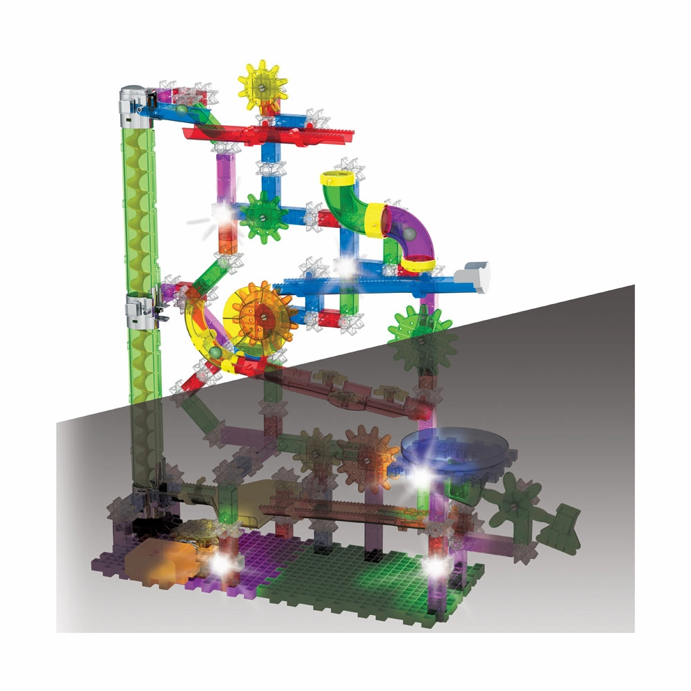 The Learning Journey Techno Gears Marble Mania Extreme Glo - 200  Piece Construction Set