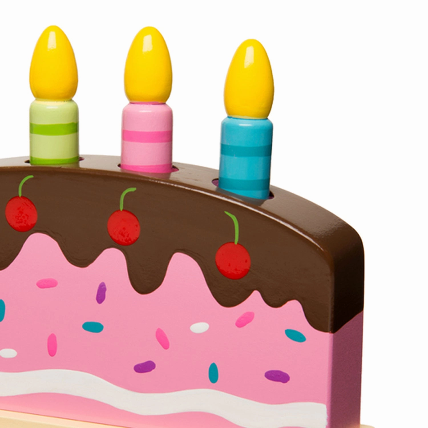 The Original Toy Company Wooden Pop Up Birthday Cake  Multicolor