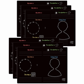 The Pencil Grip Activity Playmat - Reusable Drawing Mat - Pack of 6