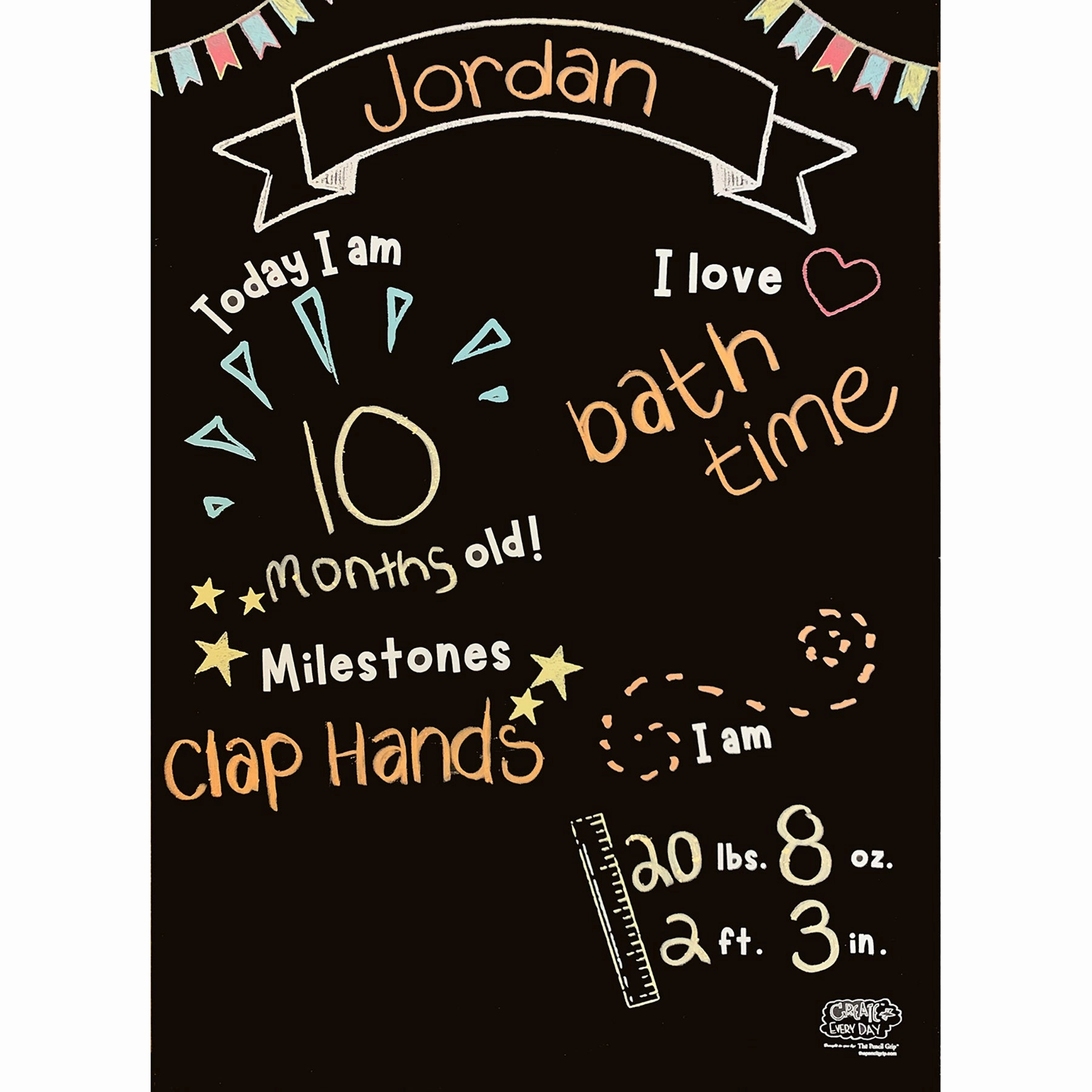 The Pencil Grip Home Milestones Interactive Playmat - Pack of 6