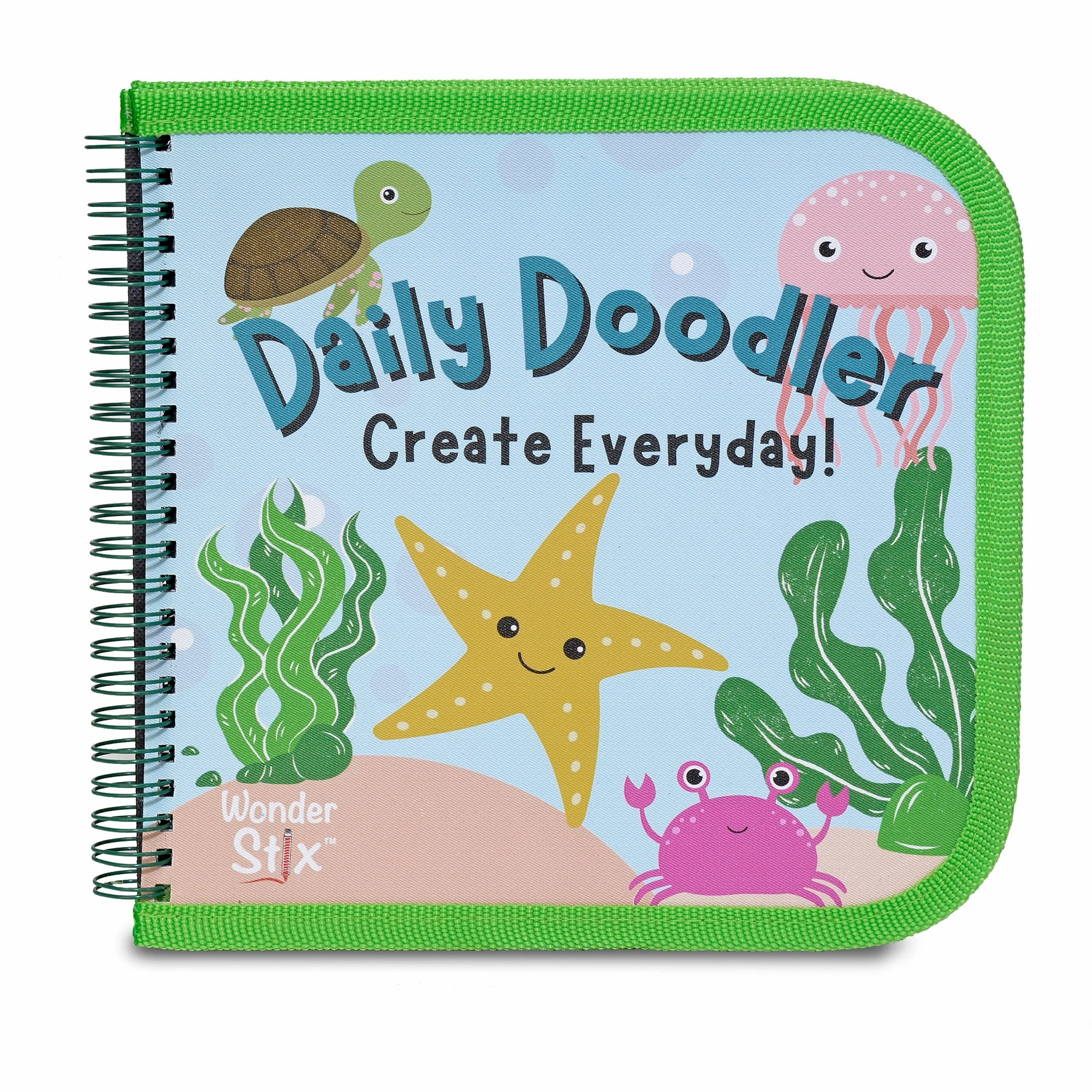 The Pencil Grip Sea Life Daily Doodler Activity Book with Wonder Stix - Assorted Colors