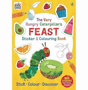 The Very Hungry Caterpillars Feast Sticker and Colouring Book Carle Eric