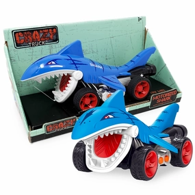 Thin Air Brands Crazy Truck - Motorized Shark-Themed Stunt Vehicle with Sounds