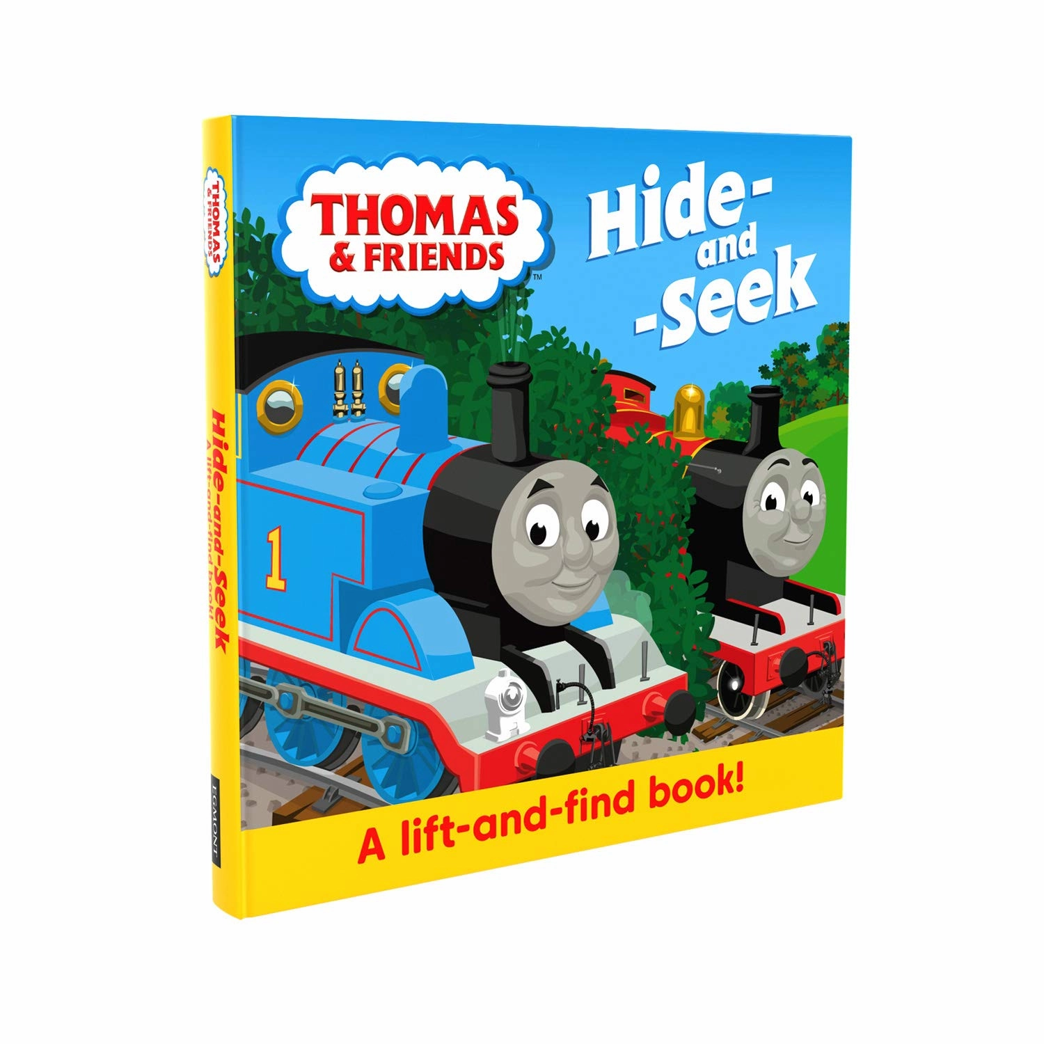 Thomas & Friends: Hide & Seek interactive board book for Ages 18 months Above
