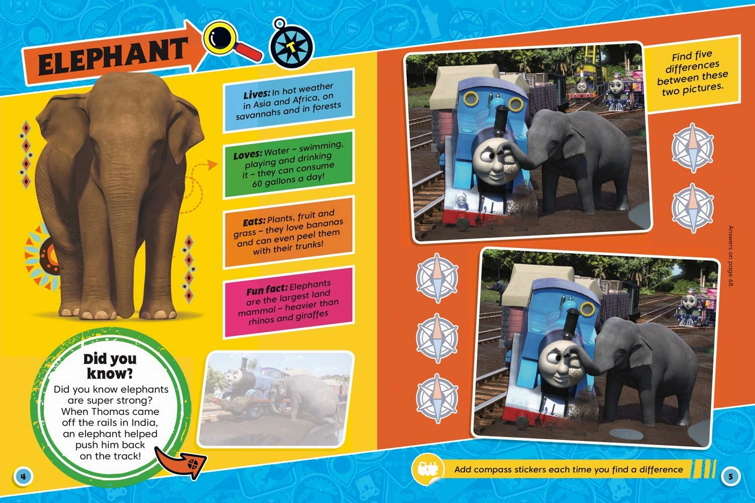 Thomas and Friends Amazing Animals Activity Book for Ages 18 months Above