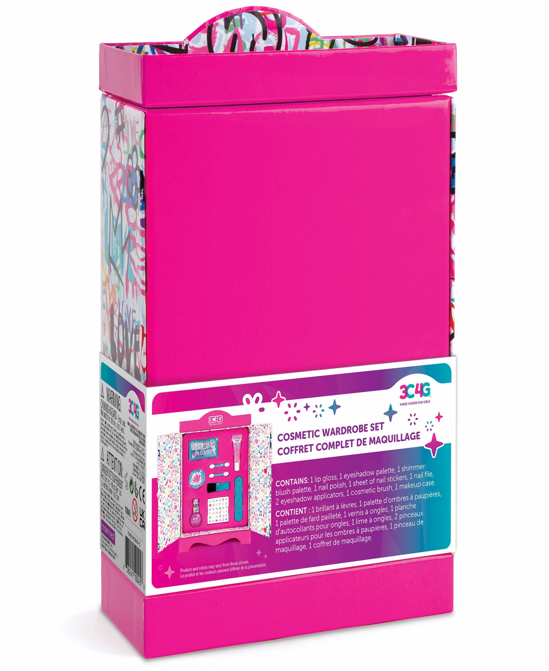 Three Cheers For Girls Graffiti Cosmetic Wardrobe Kit - Vibrant Makeup Set