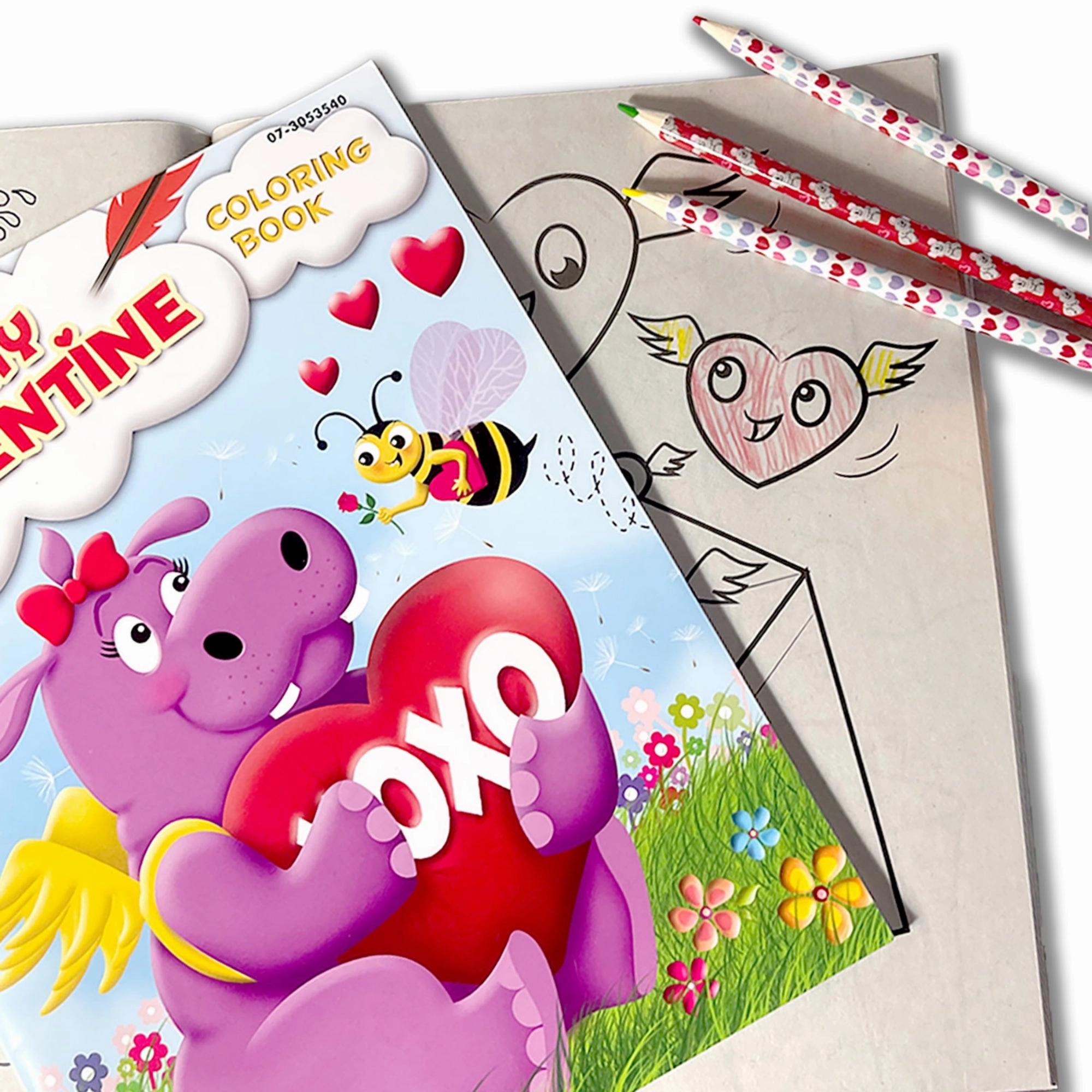 Three Little Twigs: Valentine's 8pc Coloring Book Bundle for Kids Age 3 
