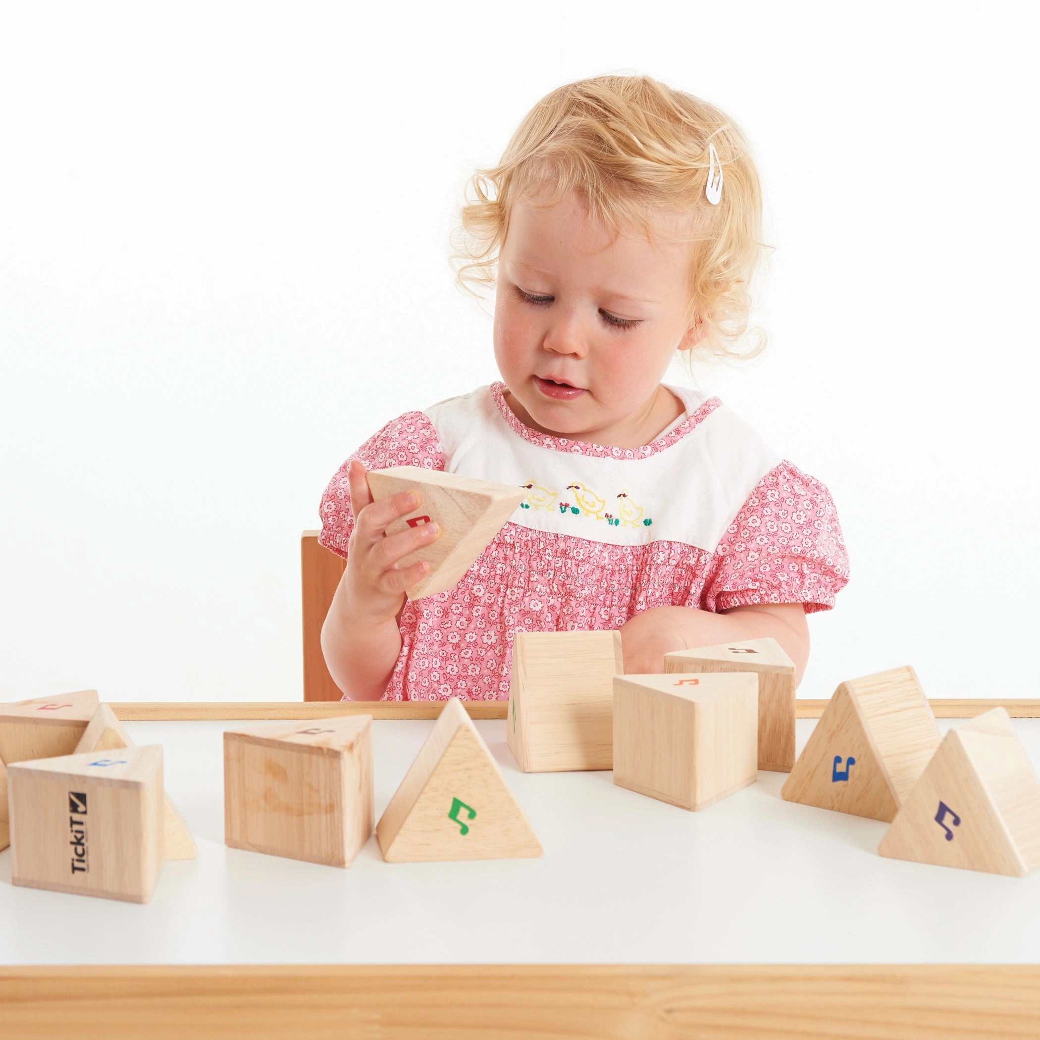 TickiT Sound Prism Set - Colorful Musical Triangles - Set of 12