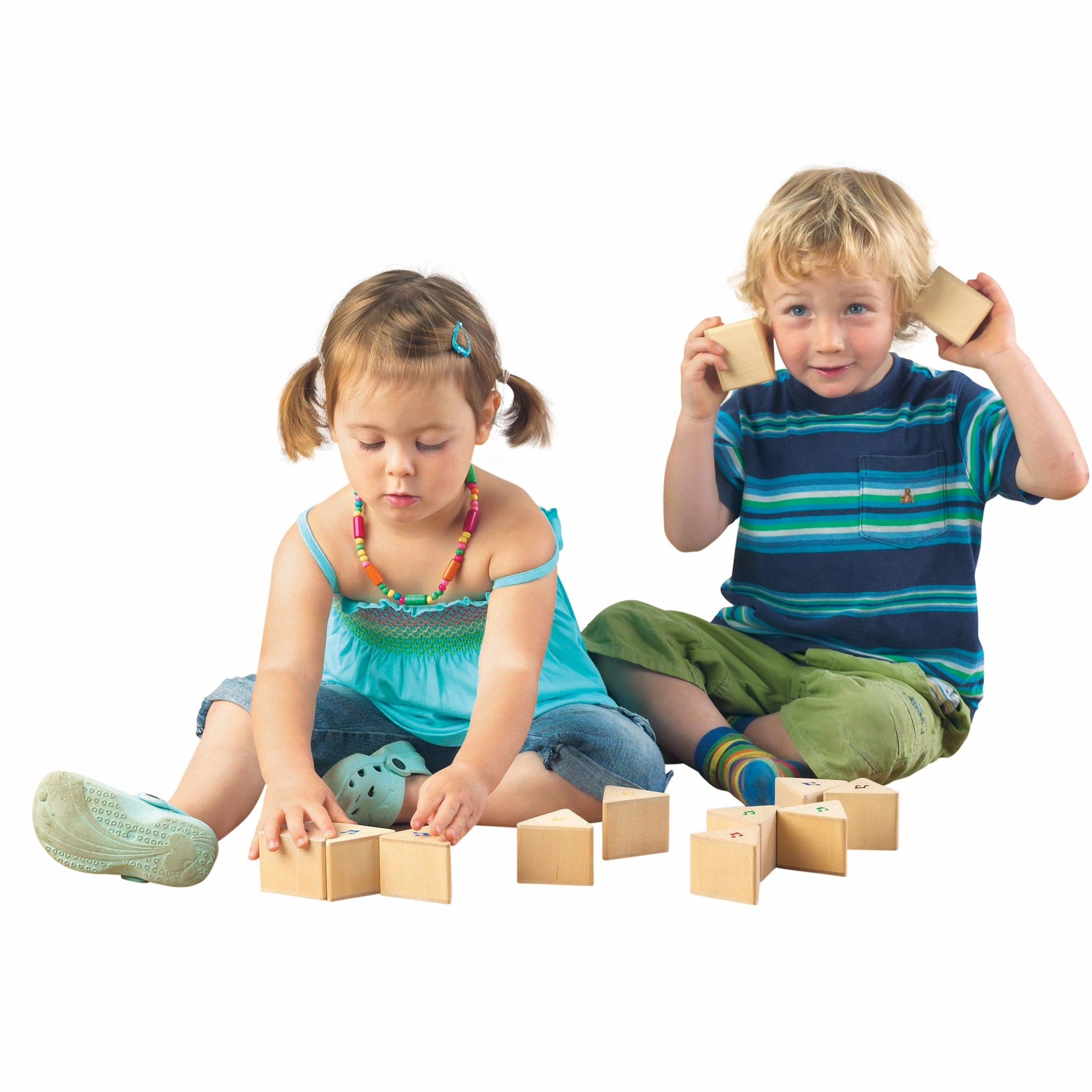 TickiT Sound Prism Set - Colorful Musical Triangles - Set of 12
