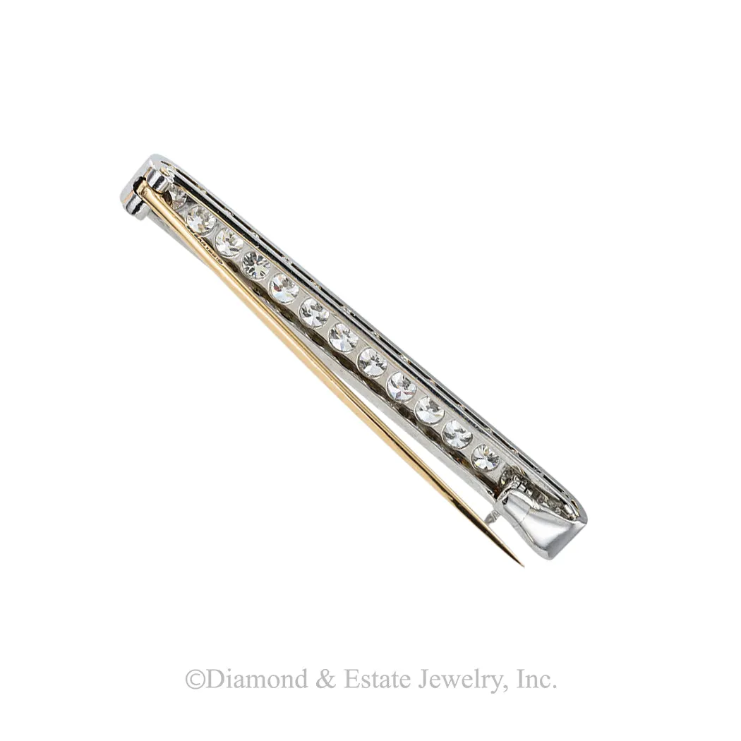 Tiffany & Co Art Deco Diamond Platinum Brooch