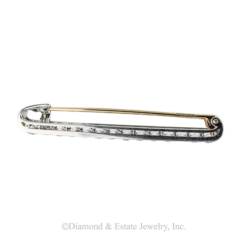 Tiffany & Co Art Deco Diamond Platinum Brooch