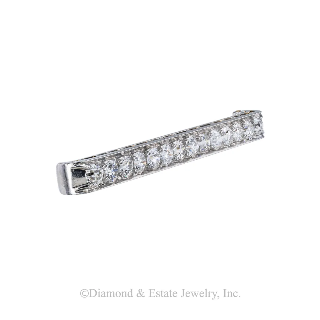 Tiffany & Co Art Deco Diamond Platinum Brooch