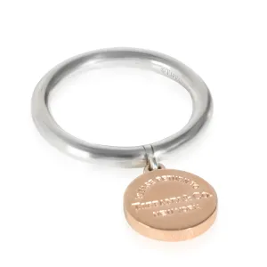 Tiffany & Co. Jewelry Return To Tiffany Charm Ring in Sterling Silver & Rubedo