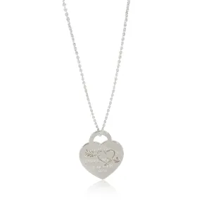 Tiffany & Co. Jewelry Return To Tiffany Heart & Arrow Necklace On 30 Inch Bead in Sterling Silver