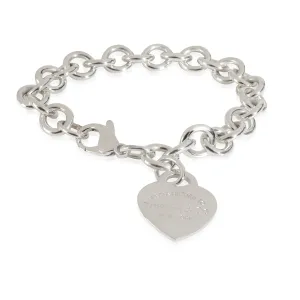 Tiffany & Co. Jewelry Return To Tiffany Heart Tag Bracelet in Sterling Silver