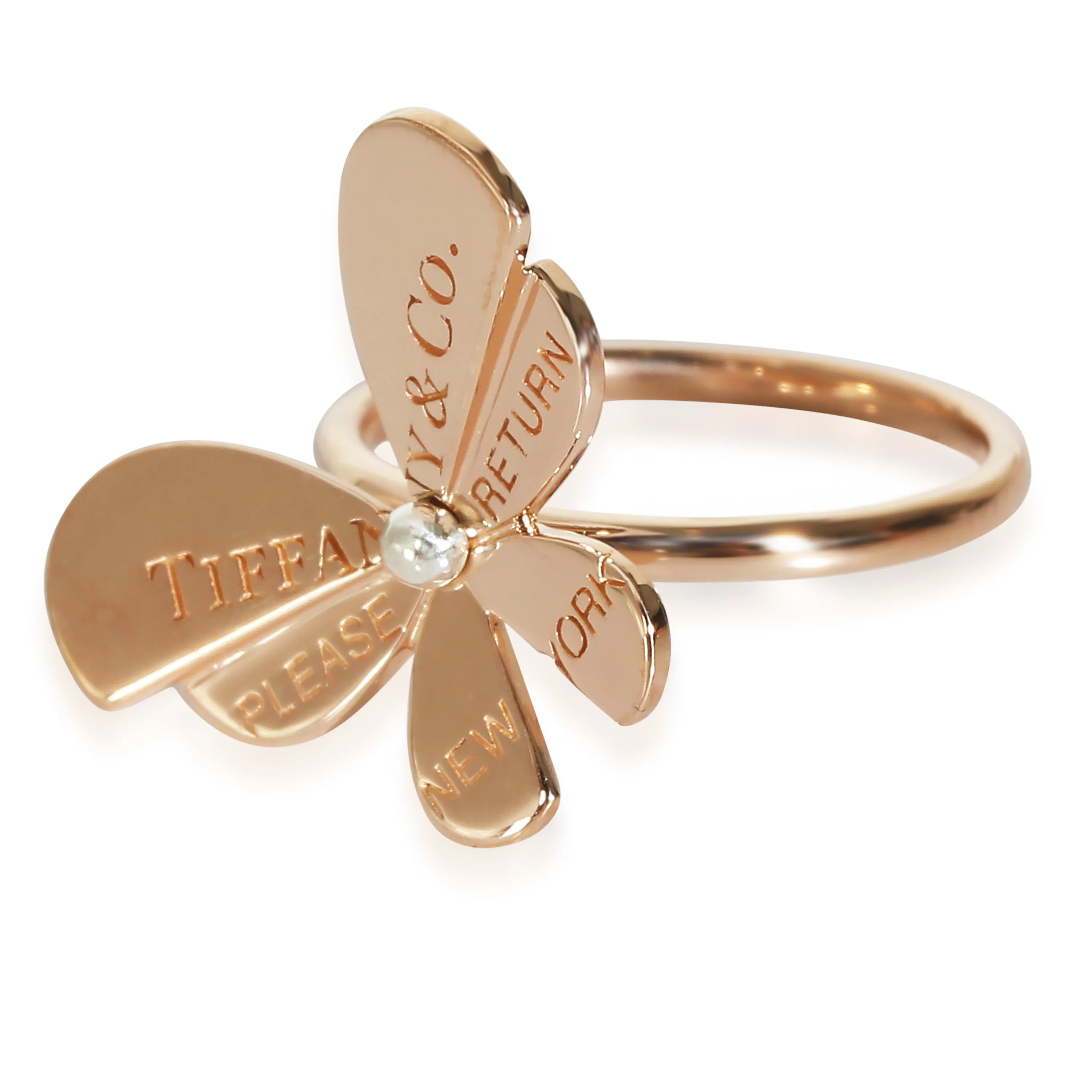 Tiffany & Co. Jewelry Return To Tiffany Love Bug Ring in 18KT Pink Gold/Sterling Silver