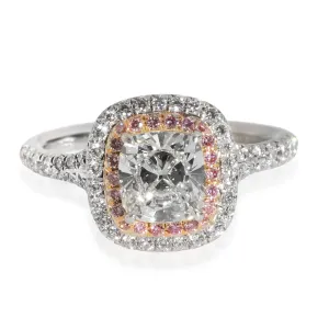 Tiffany & Co. Jewelry Soleste Engagement Ring in 18k Pink Gold/Platinum H VS1 1.52 CTW
