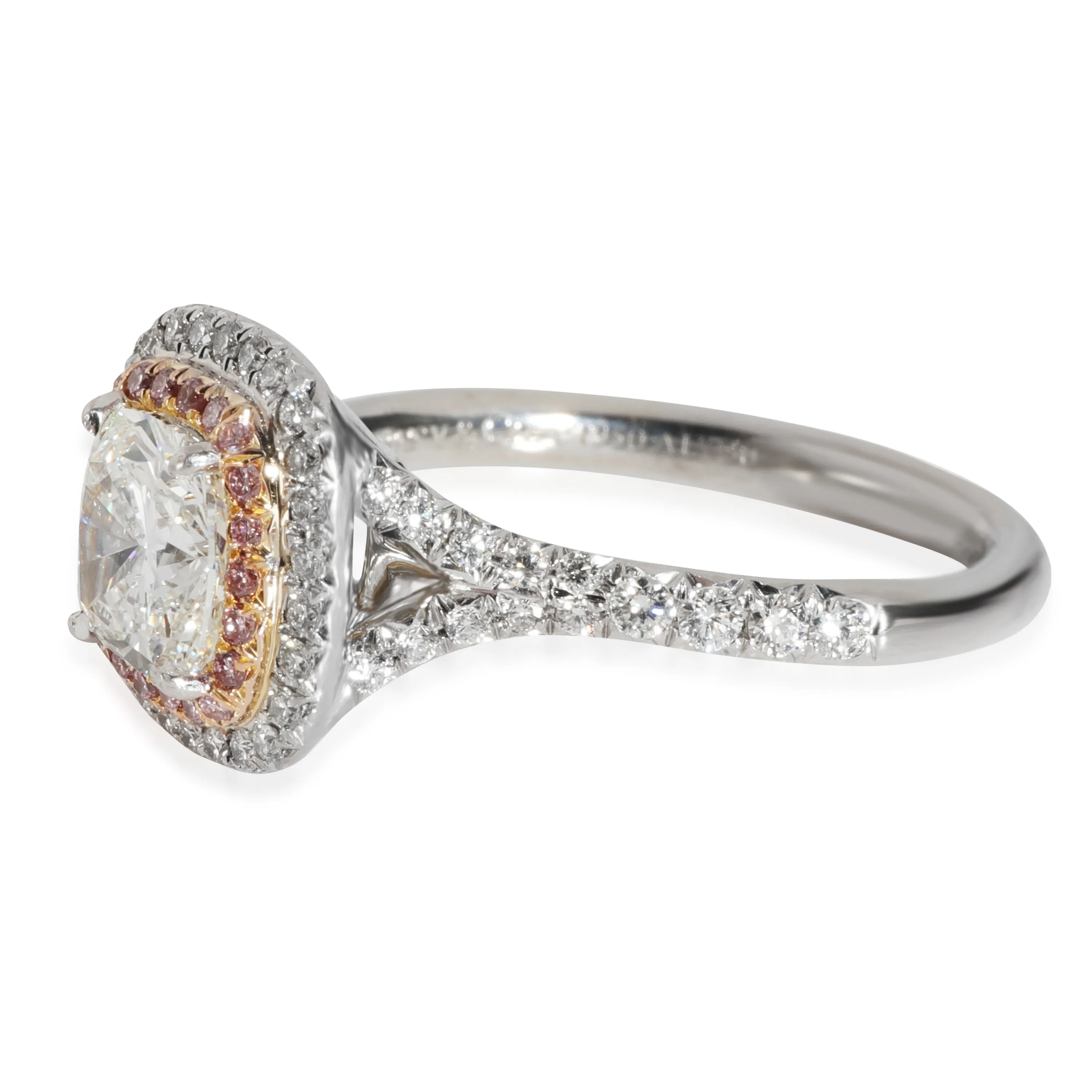 Tiffany & Co. Jewelry Soleste Engagement Ring in 18k Pink Gold/Platinum H VS1 1.52 CTW