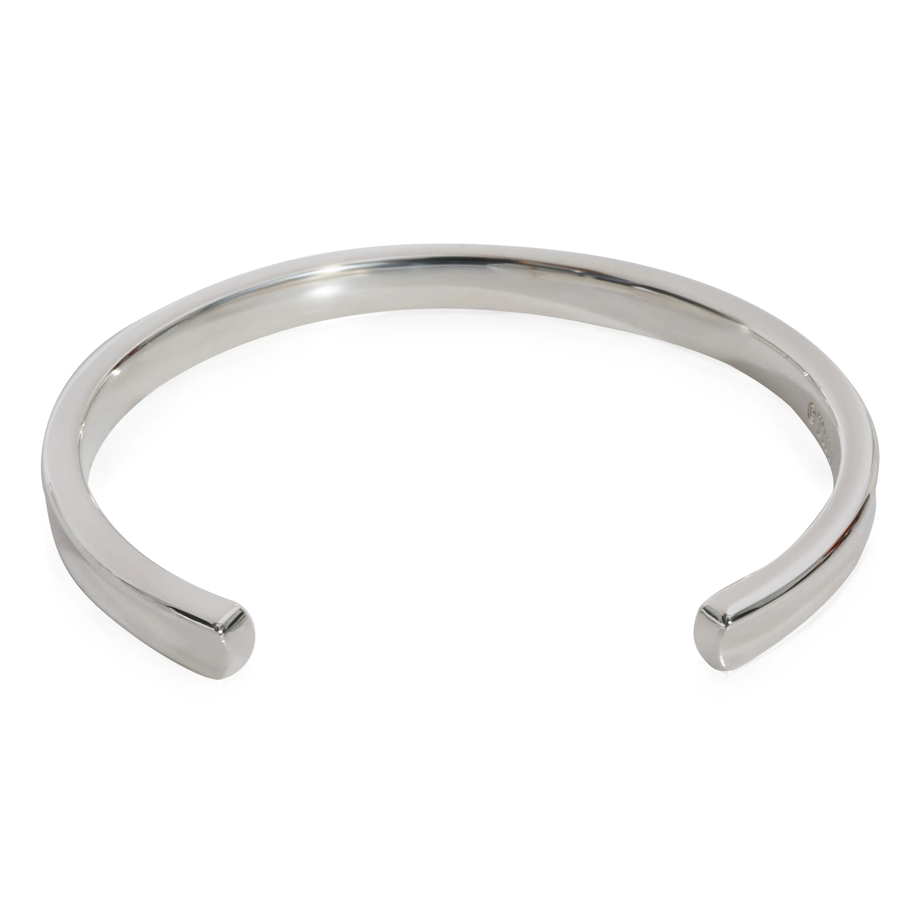 Tiffany & Co. Jewelry Tiffany & Co. 1837 Narrow Cuff Bracelet in Sterling Silver, Small Size