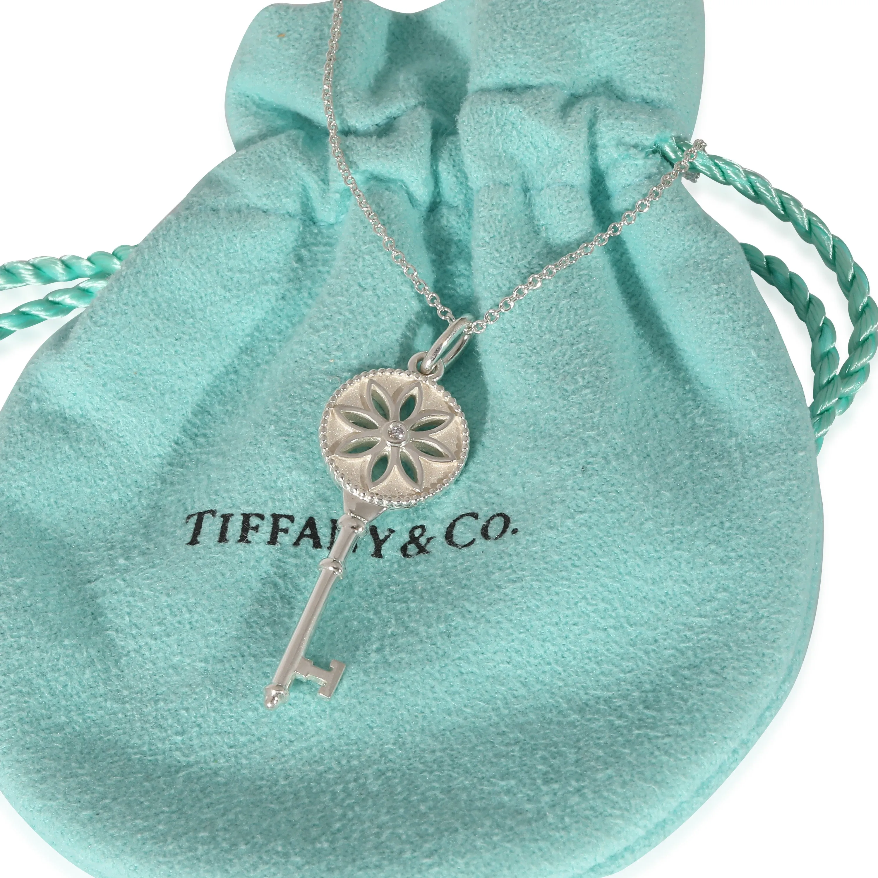 Tiffany & Co. Jewelry Tiffany & Co. Daisy Key Diamond Pendant in Sterling Silver 0.01 CTW