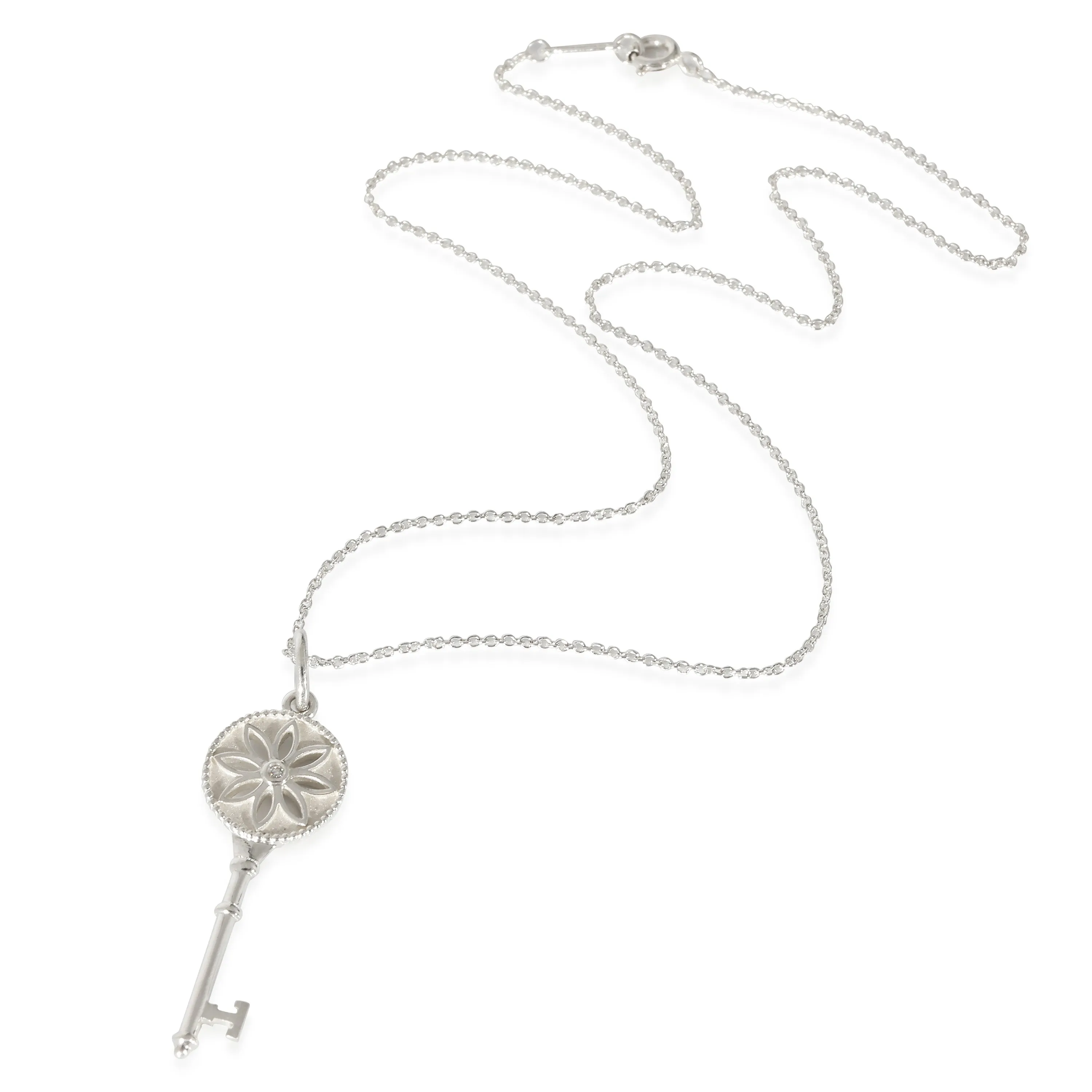 Tiffany & Co. Jewelry Tiffany & Co. Daisy Key Diamond Pendant in Sterling Silver 0.01 CTW