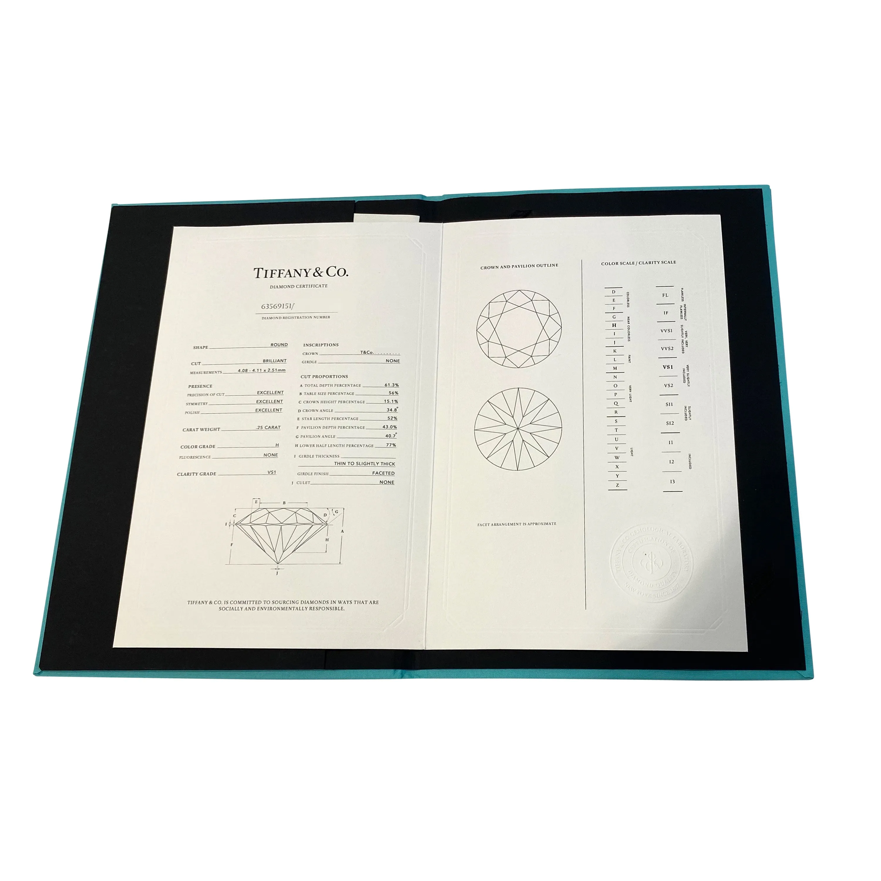 Tiffany & Co. Jewelry Tiffany & Co. Harmony Diamond Solitaire Ring in  Platinum H VS1 0.25 CTW