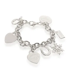 Tiffany & Co. Jewelry Tiffany & Co. Heart Tag Snowflake Charm Bracelet in  Sterling Silver