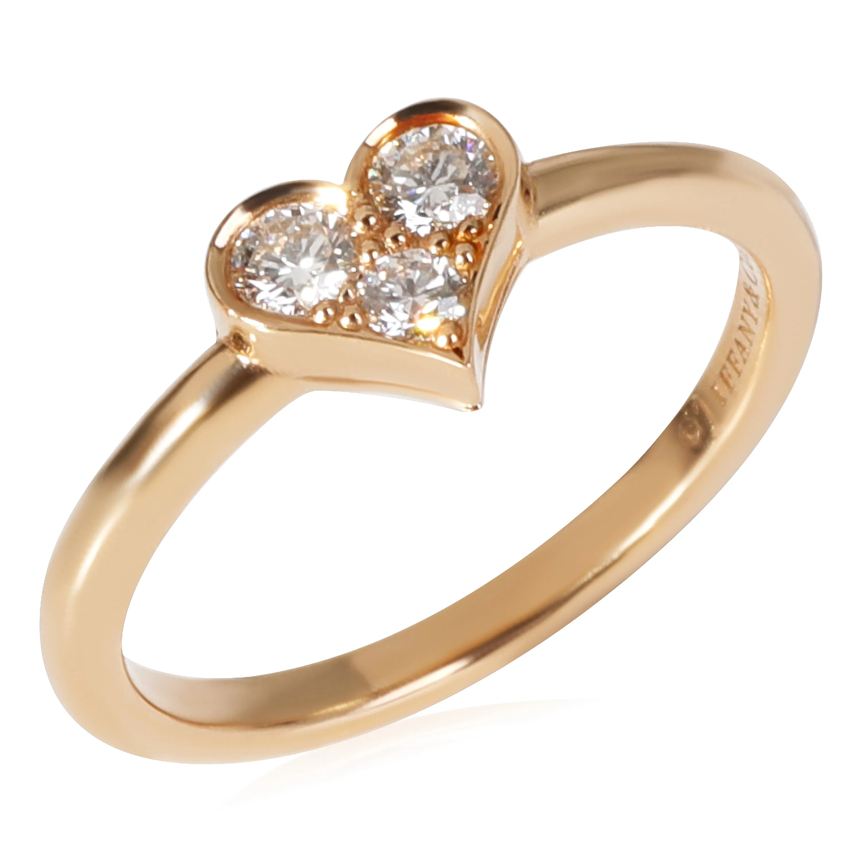 Tiffany & Co. Jewelry Tiffany & Co. Hearts Diamond  Ring in 18K Rose Gold 0.19 CTW