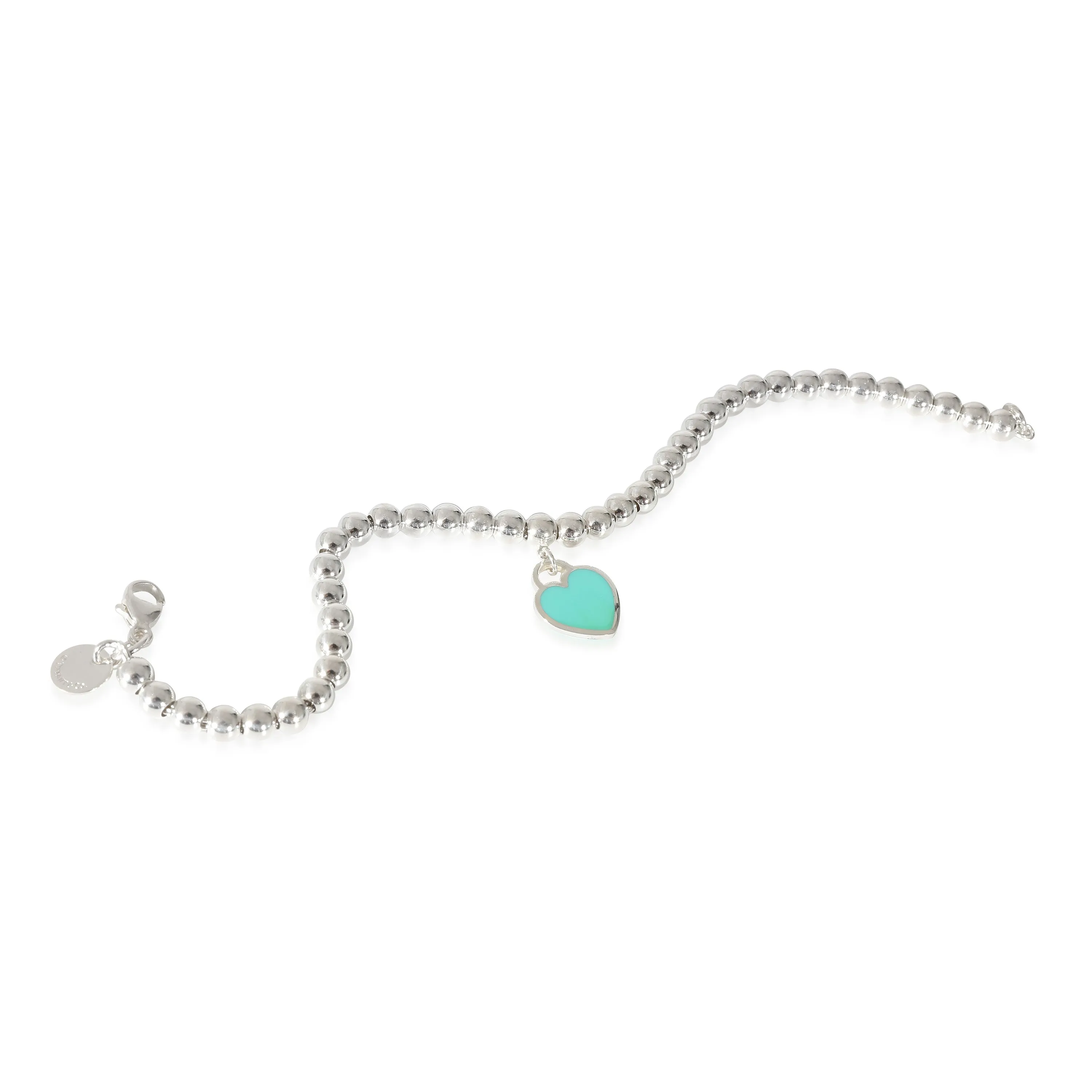 Tiffany & Co. Jewelry Tiffany & Co. Return To Tiffany Blue Enamel Heart Bracelet in Sterling Silver