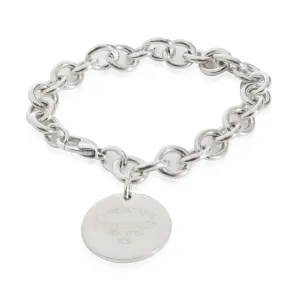 Tiffany & Co. Jewelry Tiffany & Co. Return to Tiffany Round Tag Bracelet in  Sterling Silver
