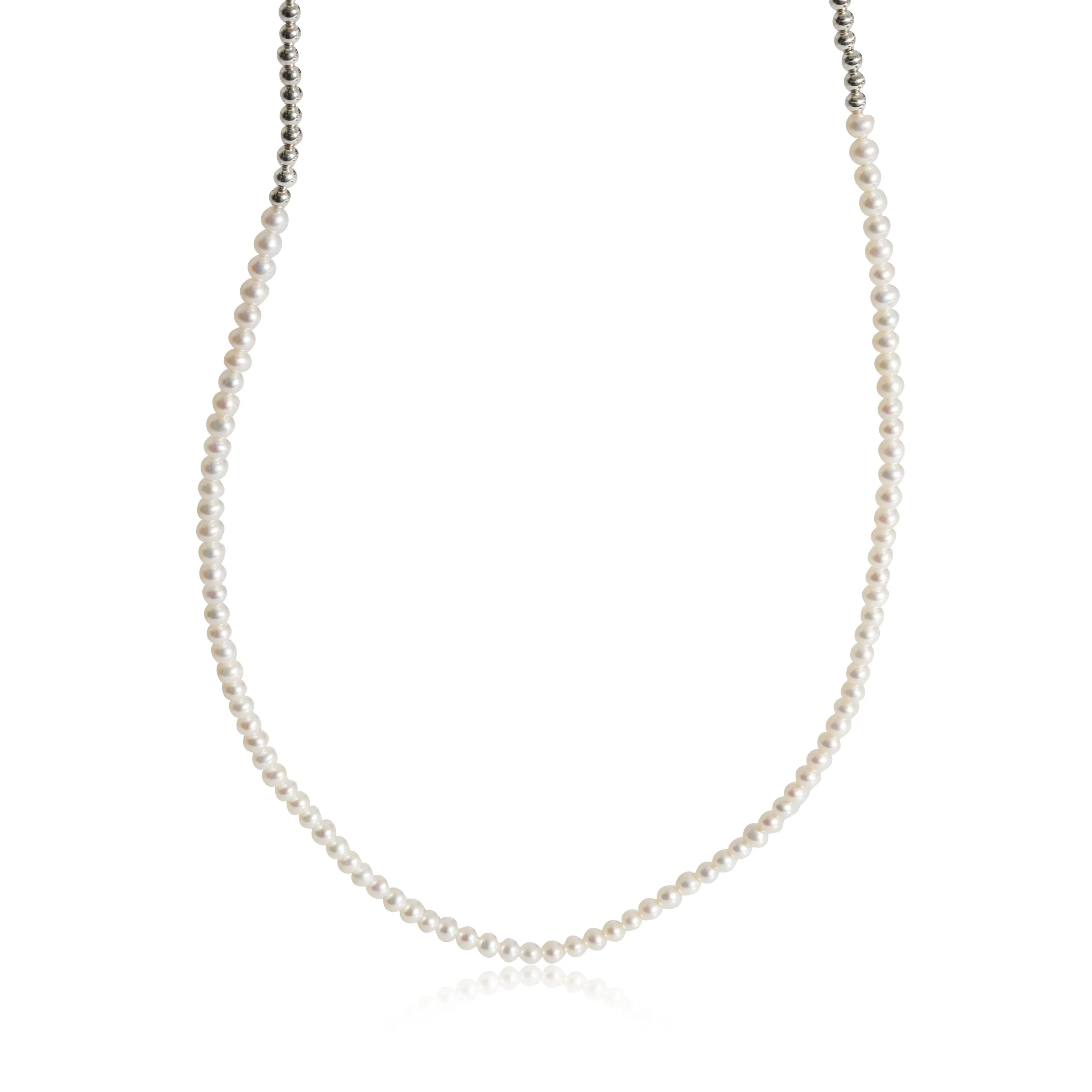 Tiffany & Co. Jewelry Tiffany & Co. Return To Tiffany Wrap Necklace in Sterling Silver & Pearls