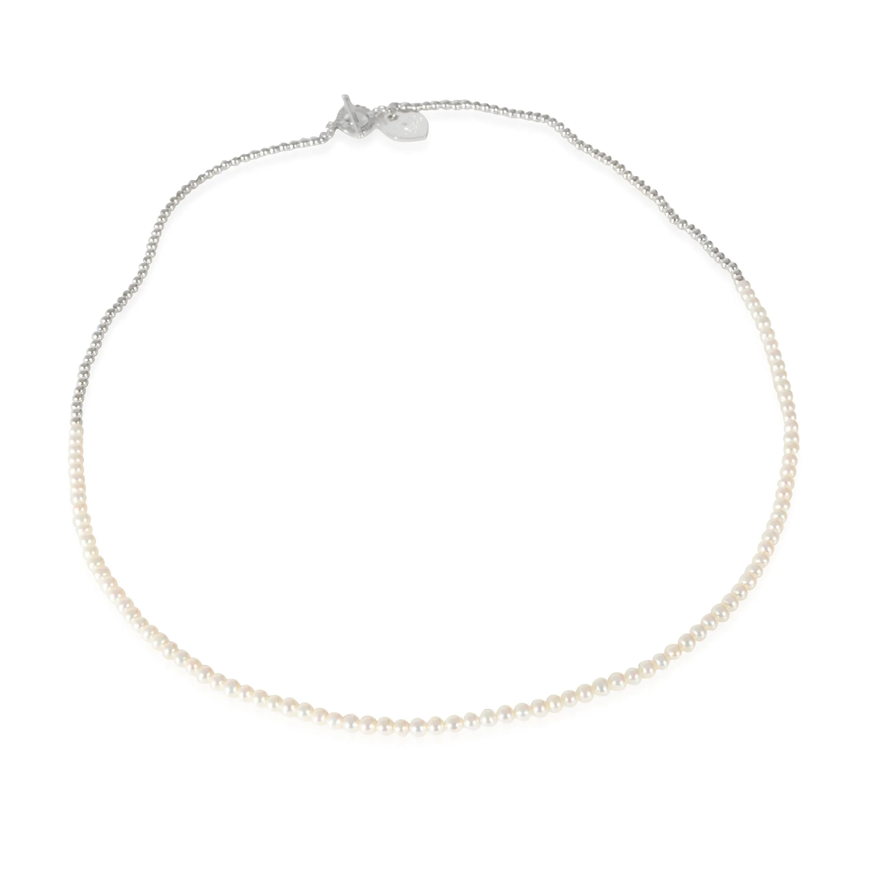Tiffany & Co. Jewelry Tiffany & Co. Return To Tiffany Wrap Necklace in Sterling Silver & Pearls