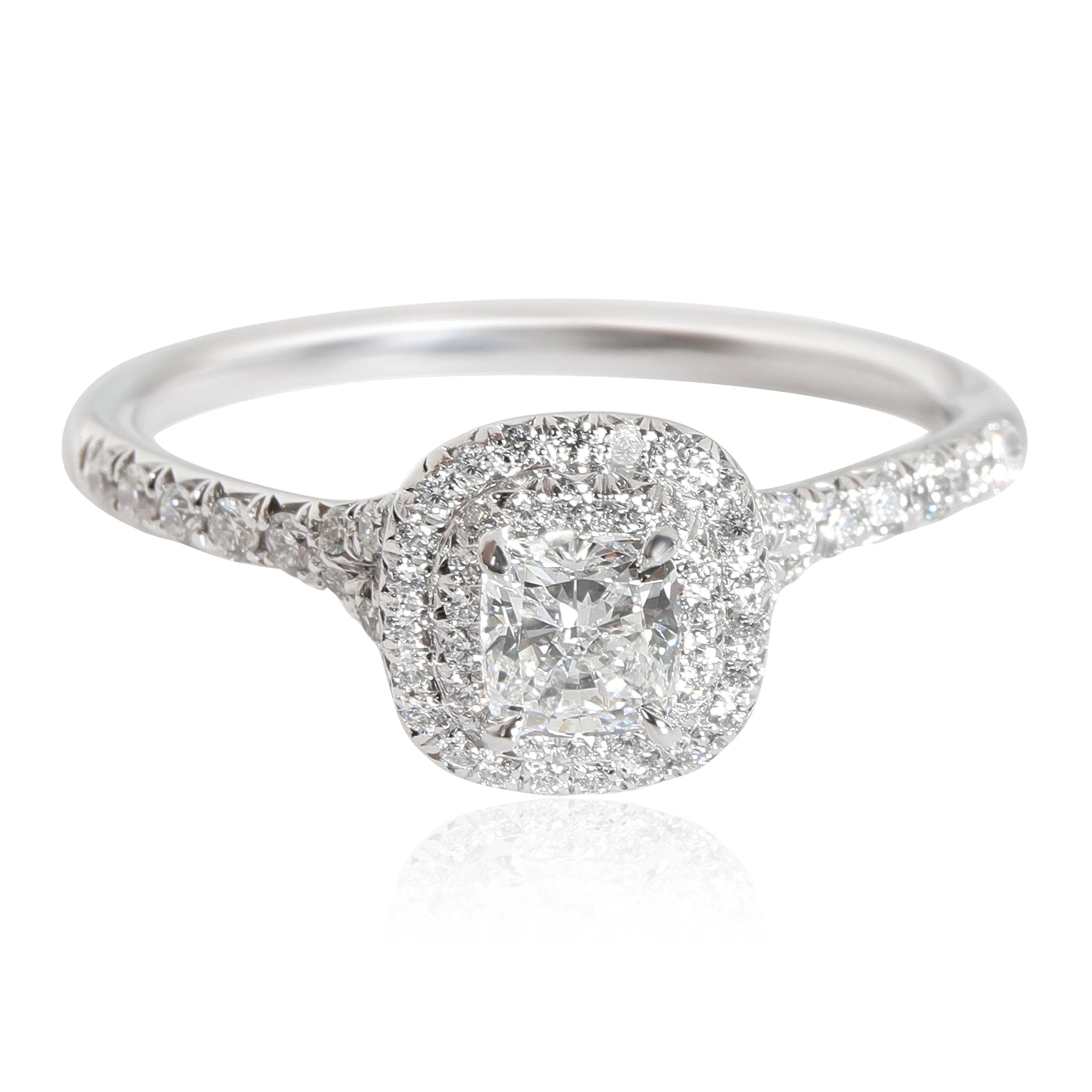 Tiffany & Co. Jewelry Tiffany & Co. Soleste Diamond Engagement Ring in Platinum F VS1 0.80 ctw