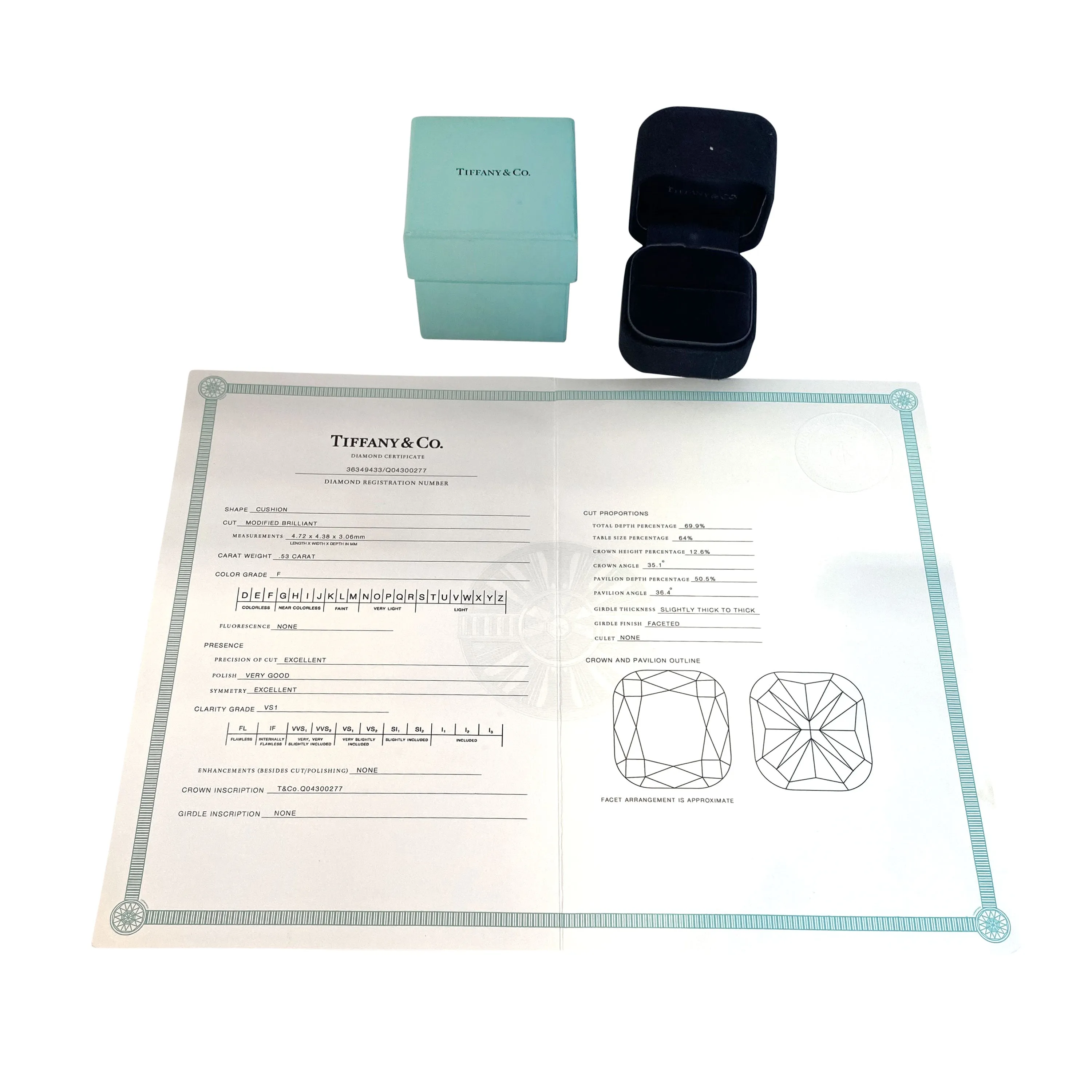 Tiffany & Co. Jewelry Tiffany & Co. Soleste Diamond Engagement Ring in Platinum F VS1 0.80 ctw