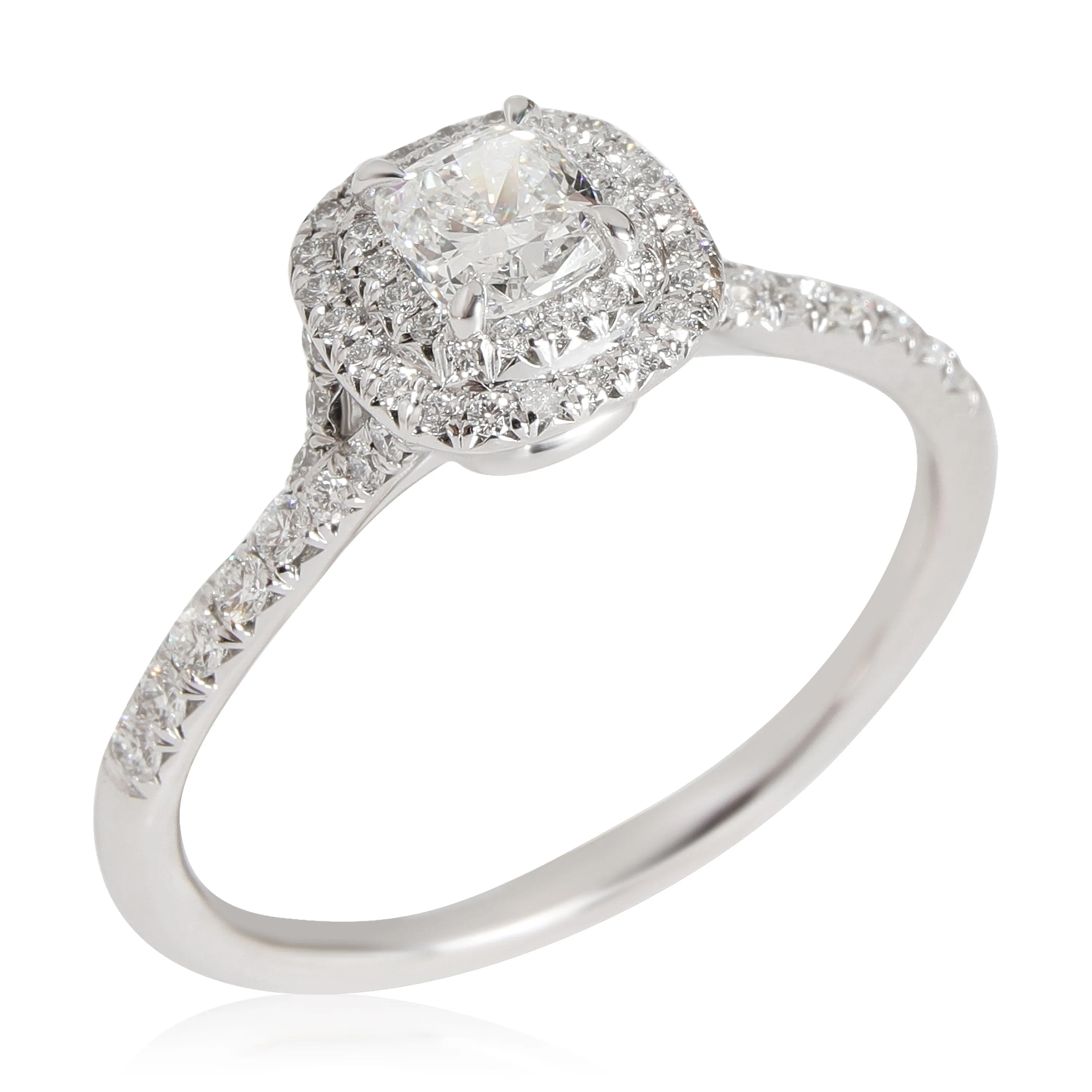 Tiffany & Co. Jewelry Tiffany & Co. Soleste Diamond Engagement Ring in Platinum F VS1 0.80 ctw
