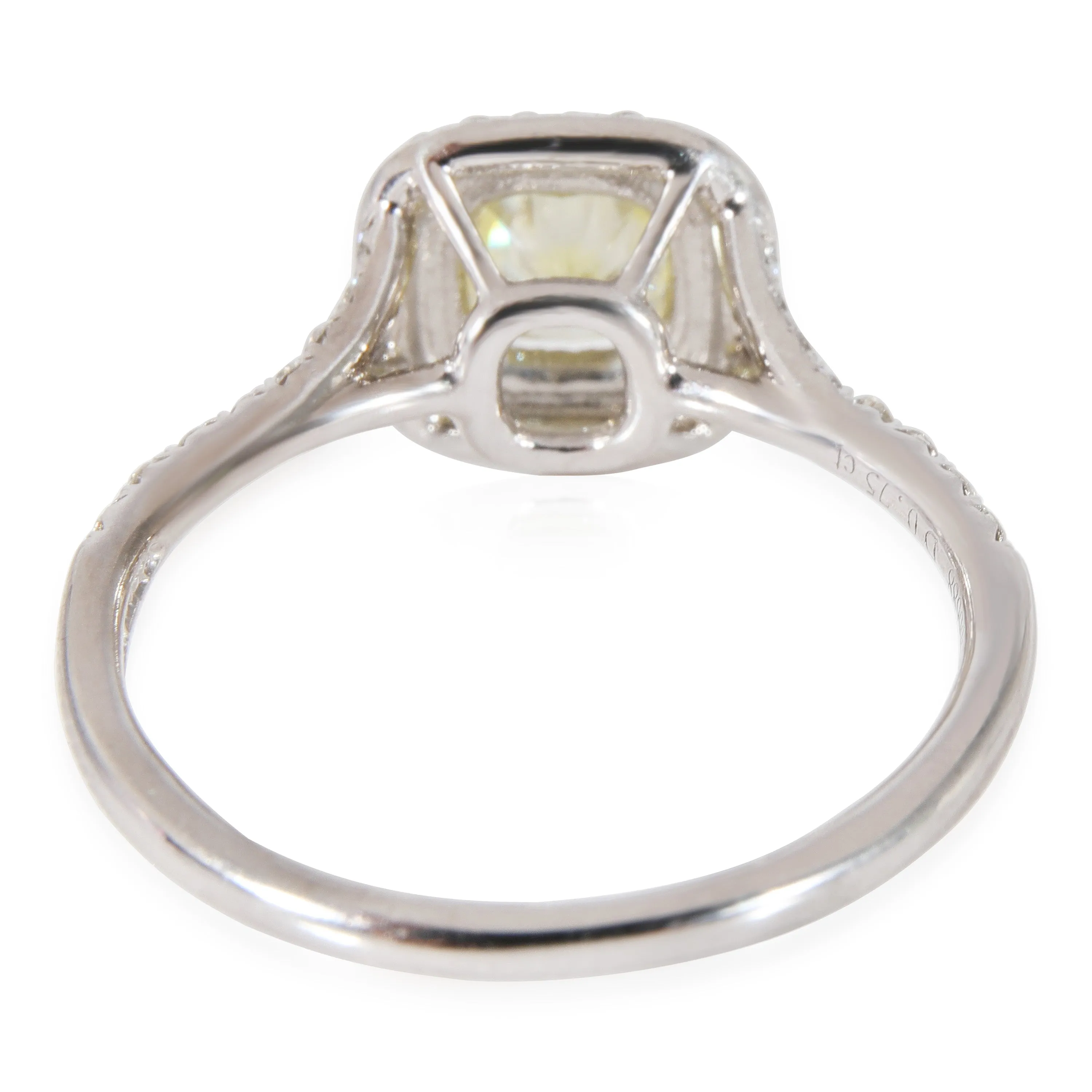 Tiffany & Co. Jewelry Tiffany & Co. Soleste Halo Diamond Engagement Ring in Platinum & 18K YG 1.03 CTW