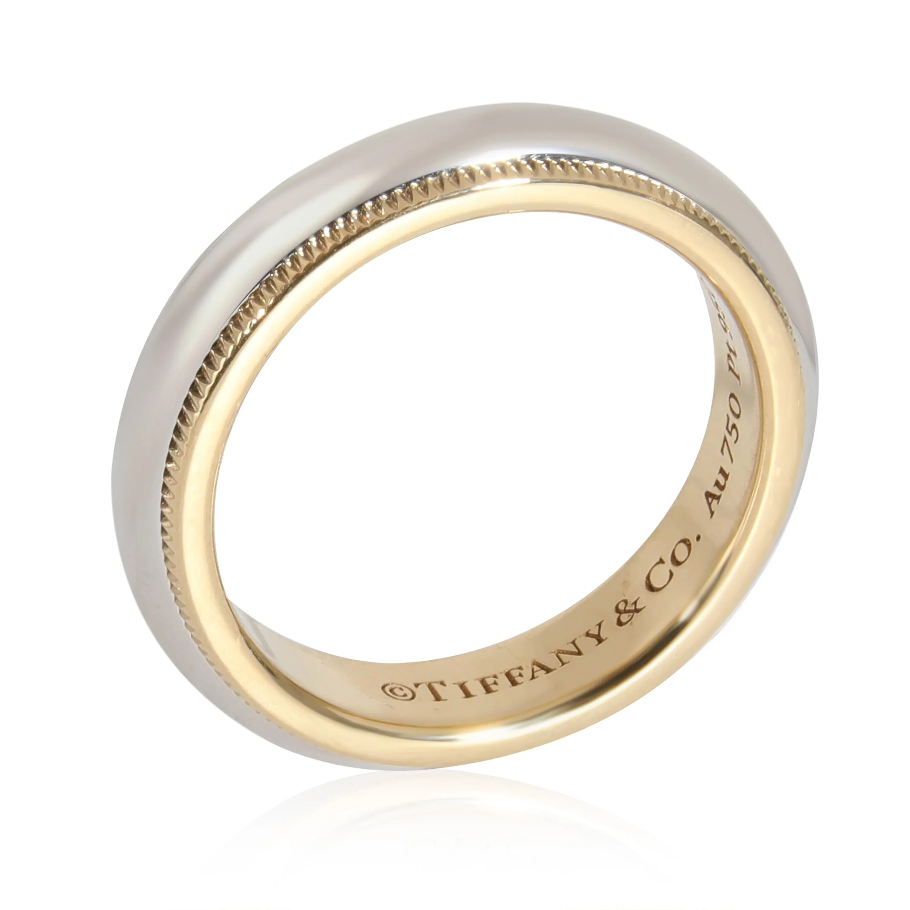 Tiffany & Co. Jewelry Tiffany & Co. Tiffany Together Wedding Band in 18k & 950 Yellow Gold/Platinum