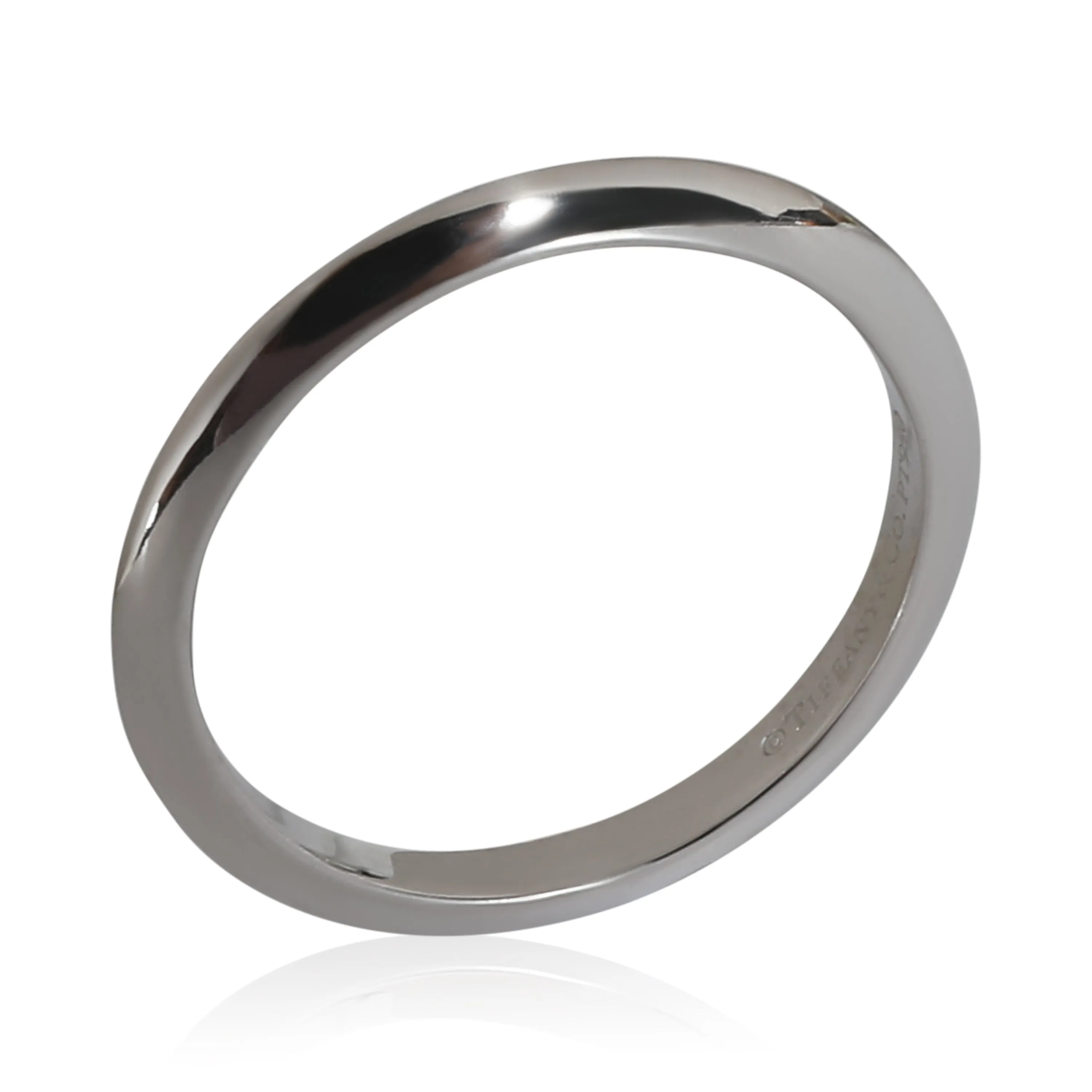 Tiffany & Co. Jewelry Tiffany Setting Knife Edge Band in  Platinum