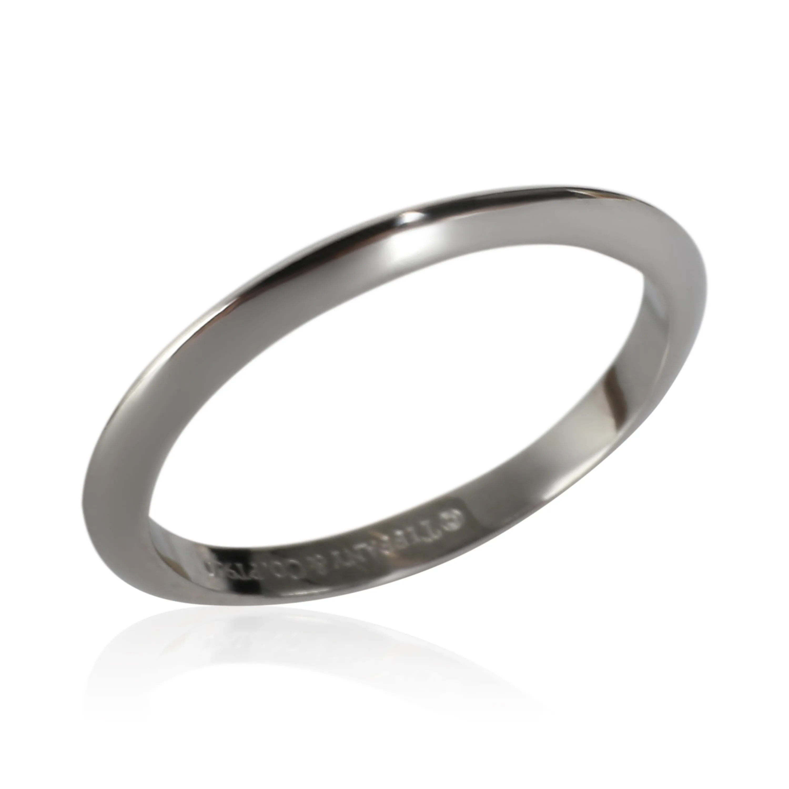 Tiffany & Co. Jewelry Tiffany Setting Knife Edge Band in  Platinum
