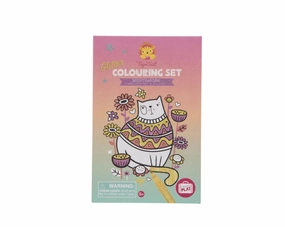 Tiger Tribe Glitter Colouring Set Night Garden