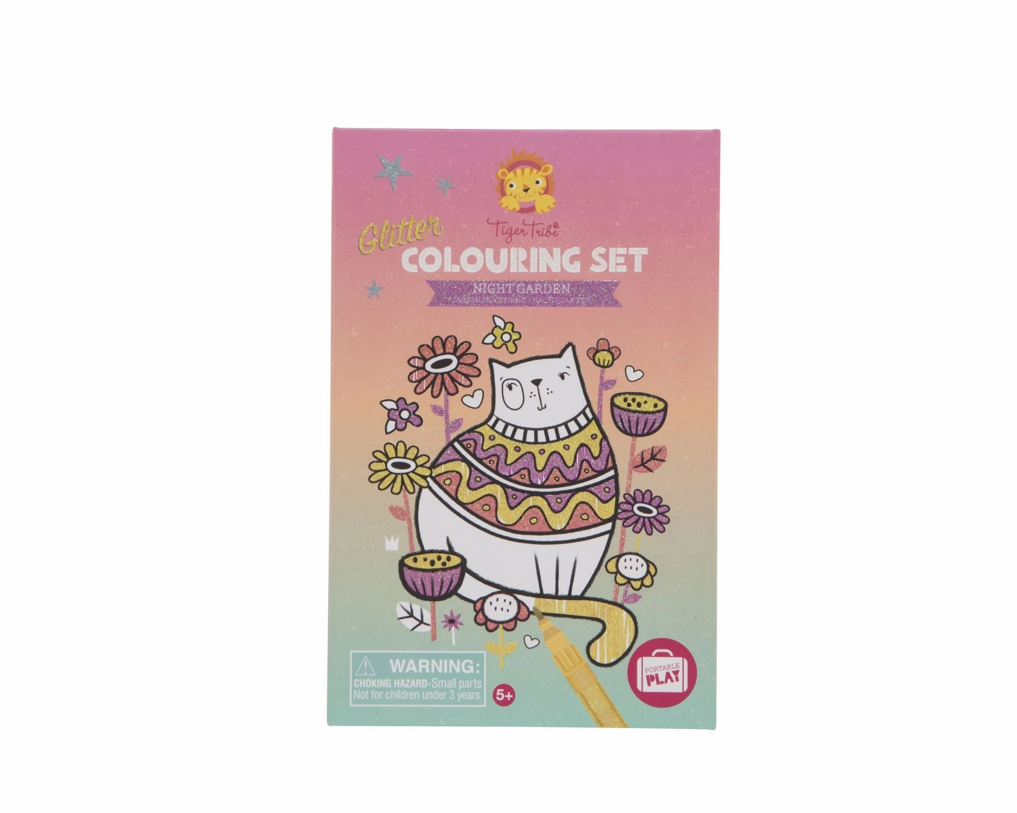 Tiger Tribe Glitter Colouring Set Night Garden