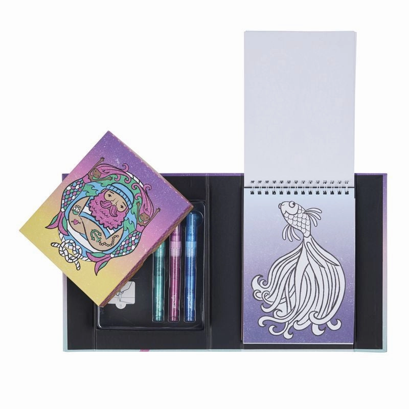 Tiger Tribe Glitter Colouring Set Ocean Dreams