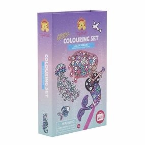 Tiger Tribe Glitter Colouring Set Ocean Dreams