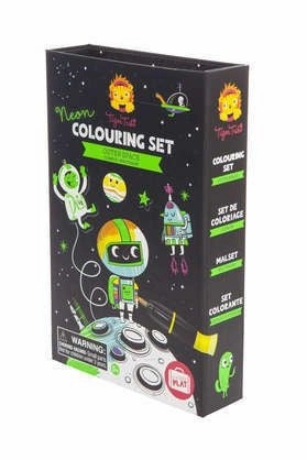 Tiger Tribe Neon Colouring Set Outer Space