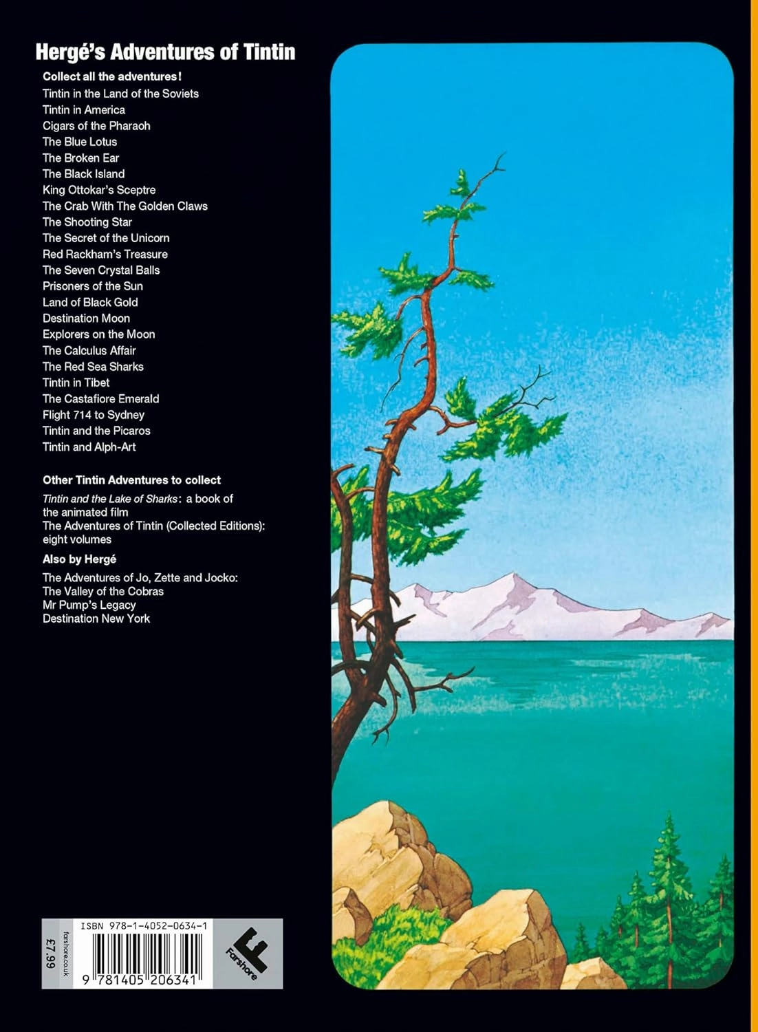Tintin and the Lake of Sharks Story Book for ages 7 