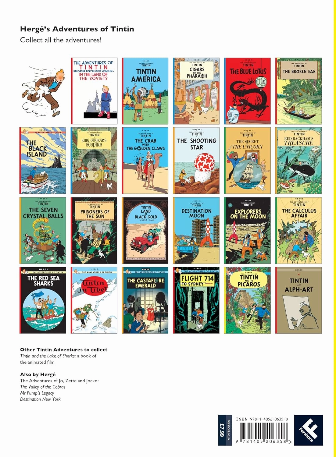 Tintin and the Picaros Story Book for ages 7 