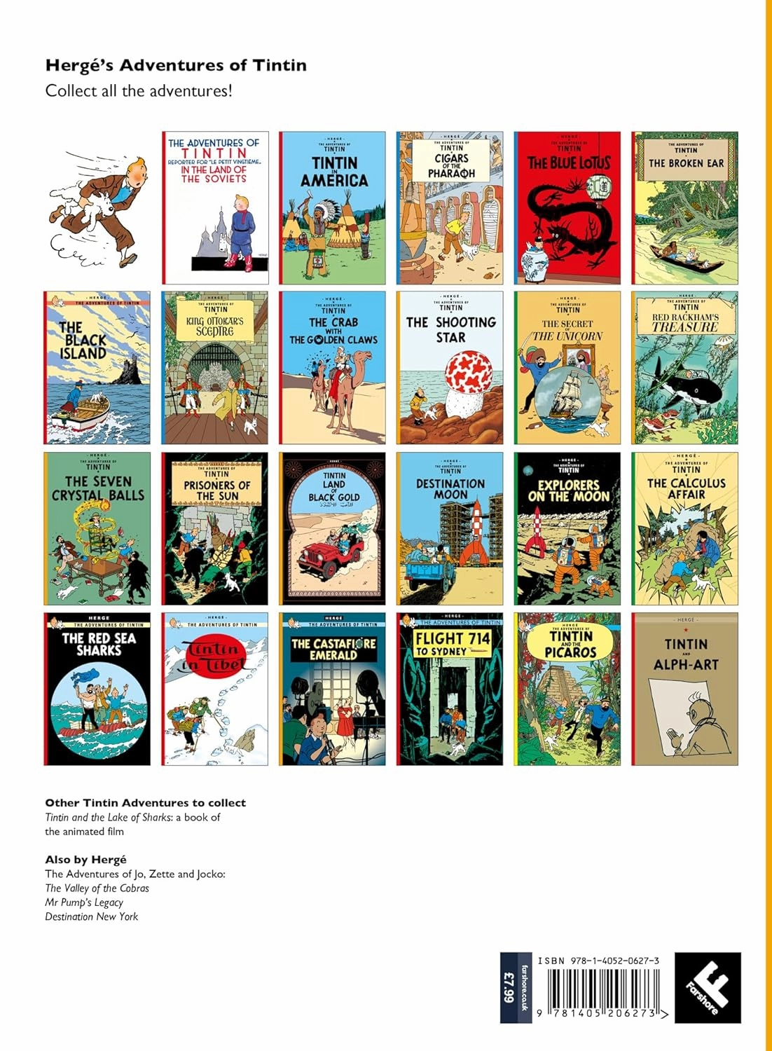 Tintin Destination Moon Styory Book for ages 7 