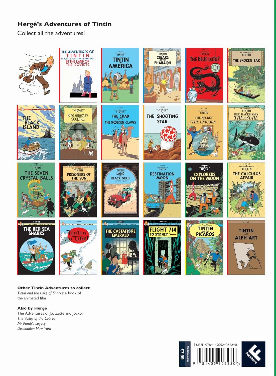 Tintin Explorers on the Moon Story Book for ages 7 